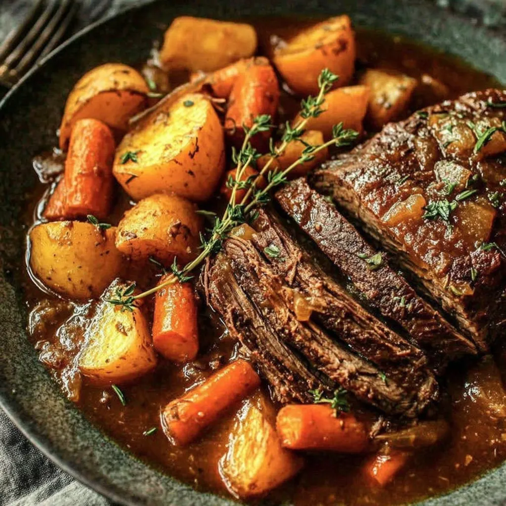 A plate of meat and vegetables.