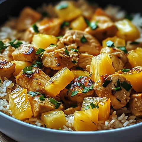 Tropical Pineapple Chicken & Rice Delight