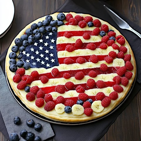 American Flag Fruit Pizza
