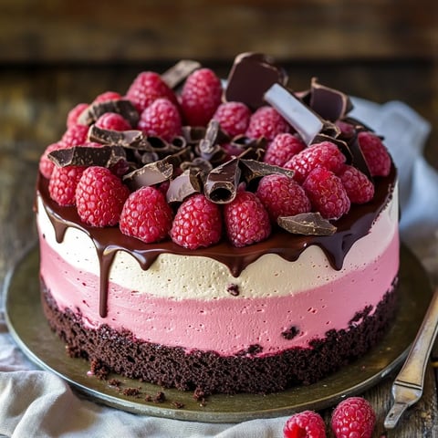 Chocolate Raspberry Mousse Cake