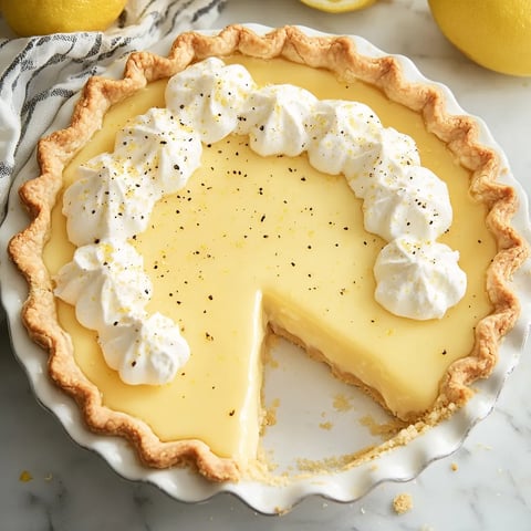 Condensed Milk Lemon Pie
