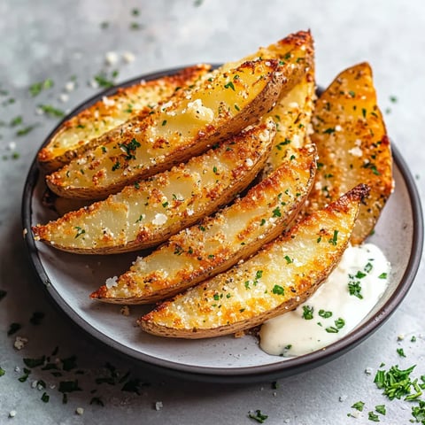Baked Garlic Parmesan Potato Wedges