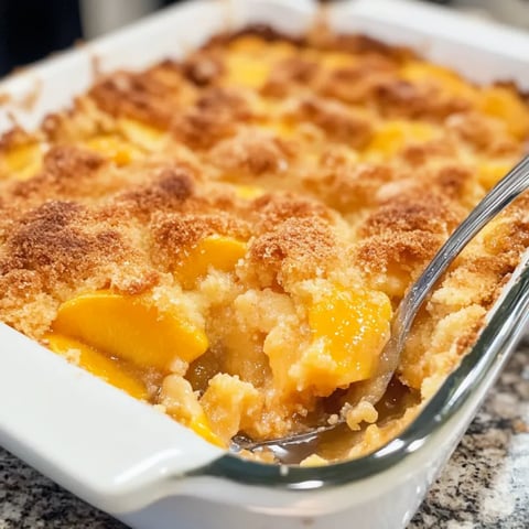 Easy Peach Dump Cake