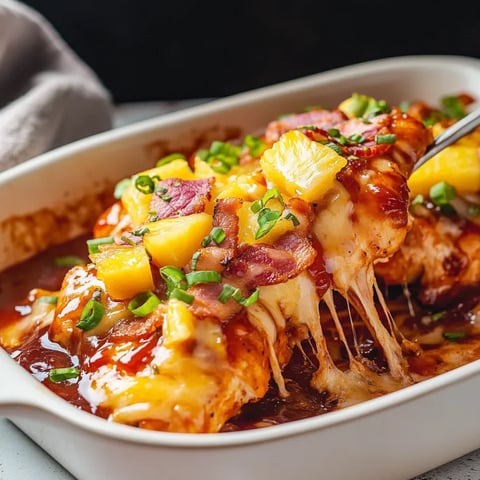 Pineapple BBQ Chicken with Bacon