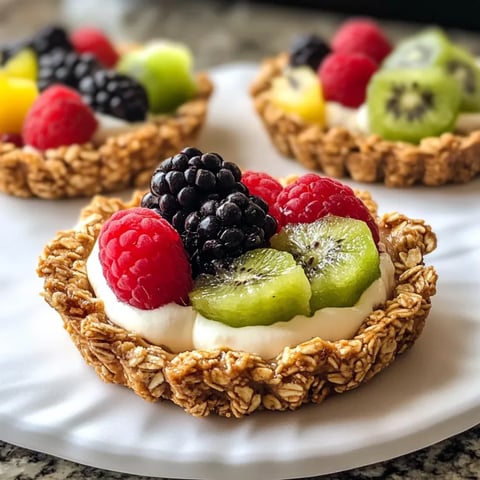 Breakfast Fruit Tarts with Granola Crust