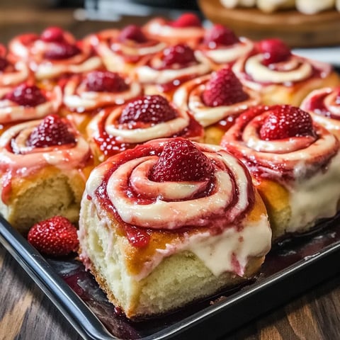 Strawberry Cheesecake Cinnabon Rolls Recipe