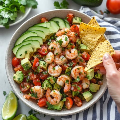 Avocado Salsa Shrimp Salad