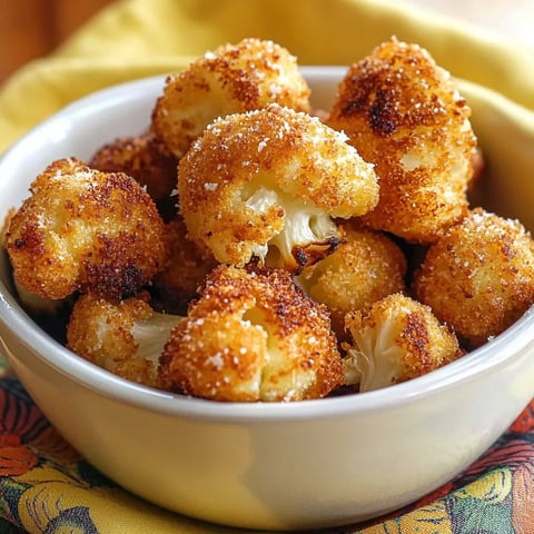 Parmesan Cauliflower Bites - Just 5 Ingredients!