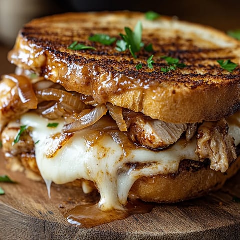 BBQ Chicken Grilled Cheese Sandwich