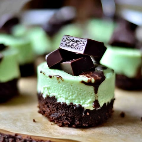 Andes Mint Mini Cheesecakes