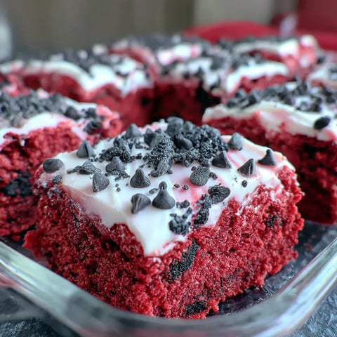 Cookies & Cream Red Velvet Brownies