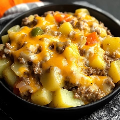 Cheesy Ground Beef & Potato Casserole