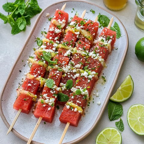 Watermelon Tajin Skewers