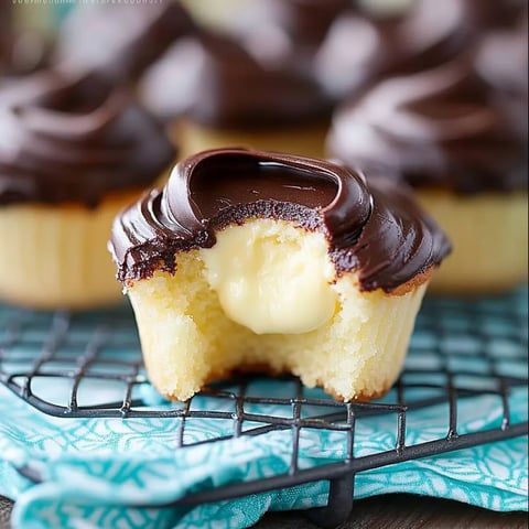 Boston Cream Pie Cupcakes