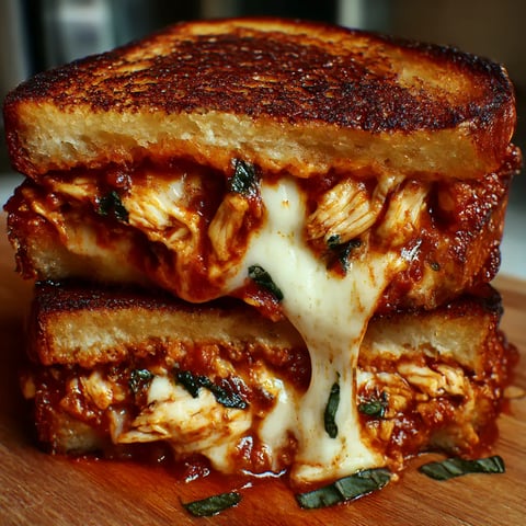Lazy Chicken Parmesan Grilled Cheese