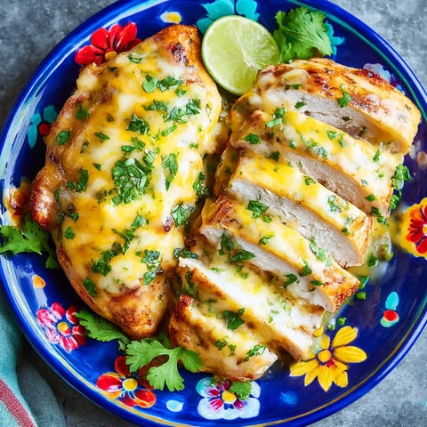 Grilled Salsa Verde Chicken with Pepper Jack