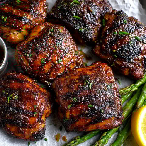 Sweet N Spicy Grilled Chicken Thighs