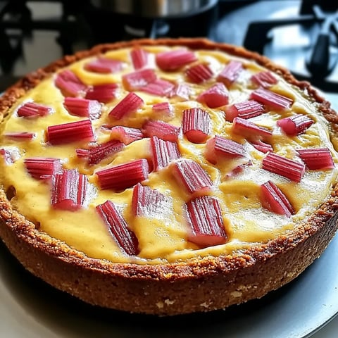 Rhubarb Custard Cake Recipe