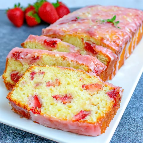 Strawberry Pound Cake