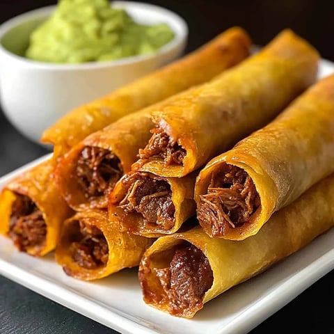 Shredded Beef Taquitos {Easy, Healthier, Baked Taquitos}