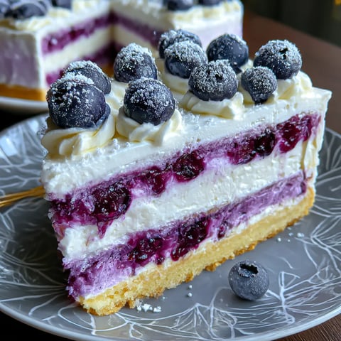 Lemon Blueberry Shortbread Mousse Cake: A Symphony of Flavors