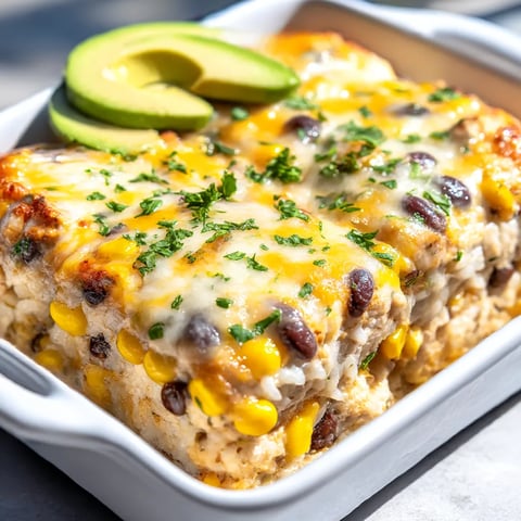 Best Southwest Chicken Casserole (Healthy!)