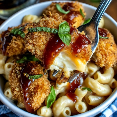A bowl of Honey Pepper Chicken Mac and Cheese.