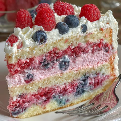 A slice of raspberry cheesecake cake.