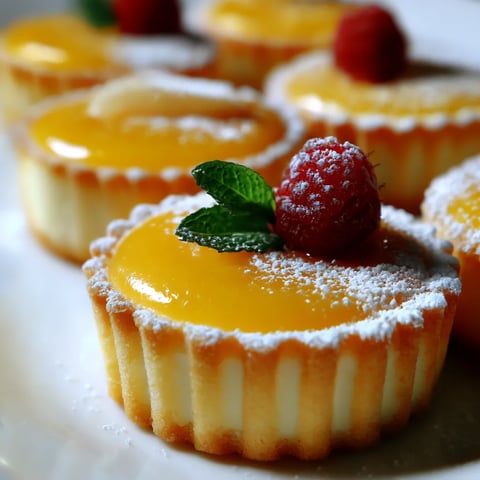 A dessert with a yellow filling and a raspberry on top.