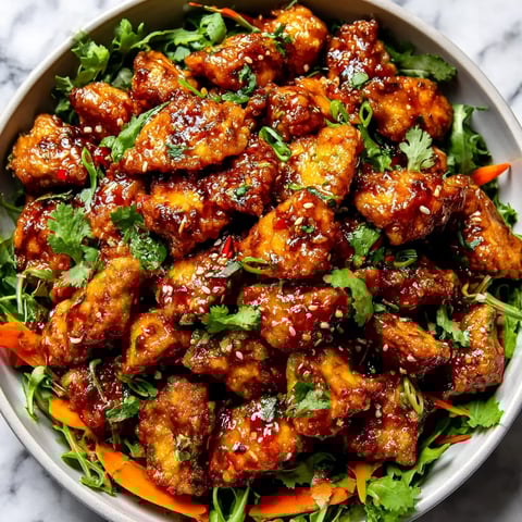 A bowl of chicken bites with vegetables.