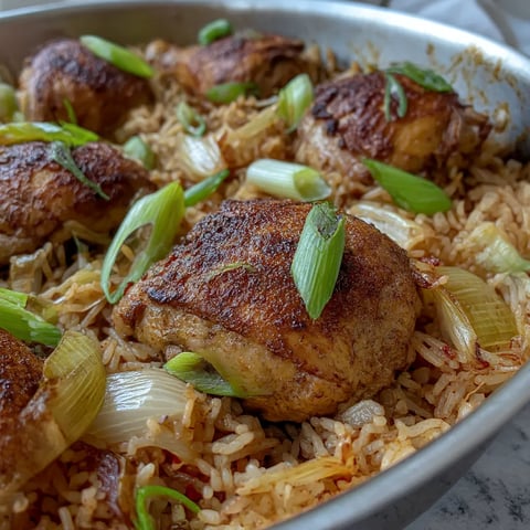 A dish of chicken and rice.