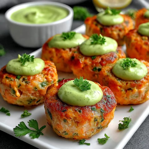 A plate of crispy salmon bites with sauce.