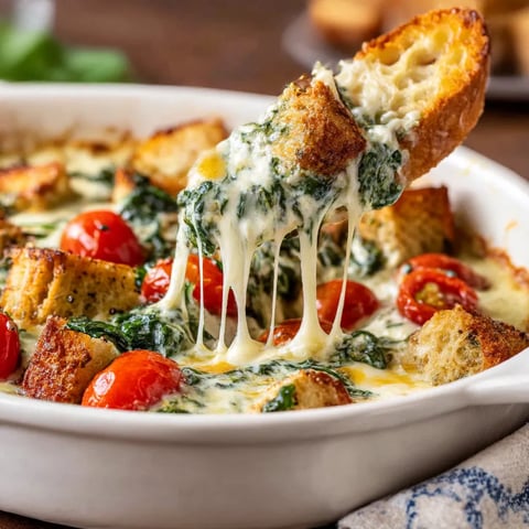 A white bowl filled with Caprese dip.