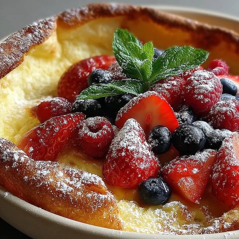 A bowl of strawberries and blueberries.