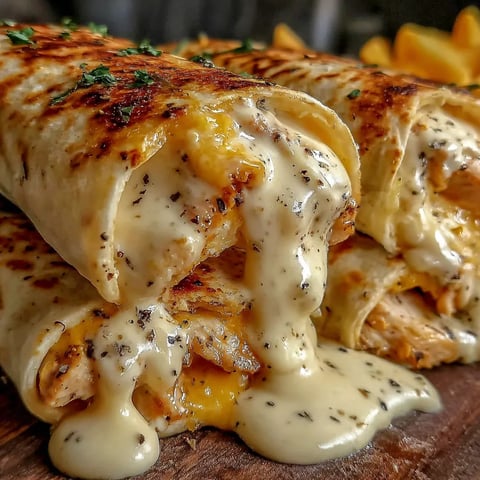 A burrito with cheese and sauce on it.