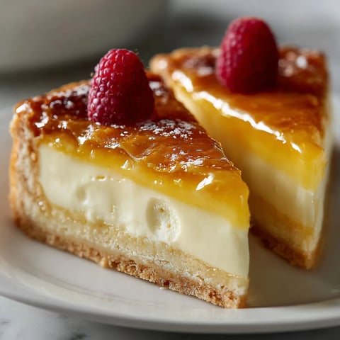 Ein Stück Käse mit Raspberry-Risotto-Topping auf einem weißen Teller.