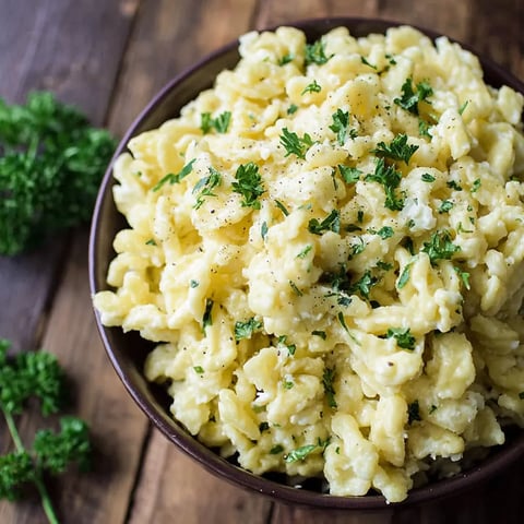 A bowl of macaroni and cheese.