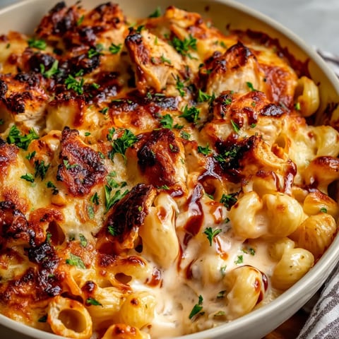 A bowl of food with chicken and pasta.
