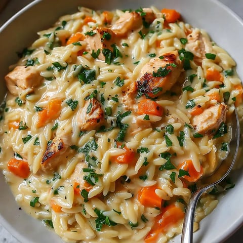 A bowl of pasta with chicken and vegetables.