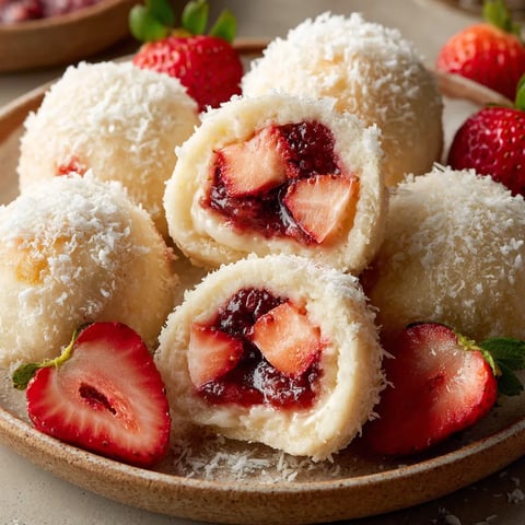 A plate of food with strawberries and a pastry.