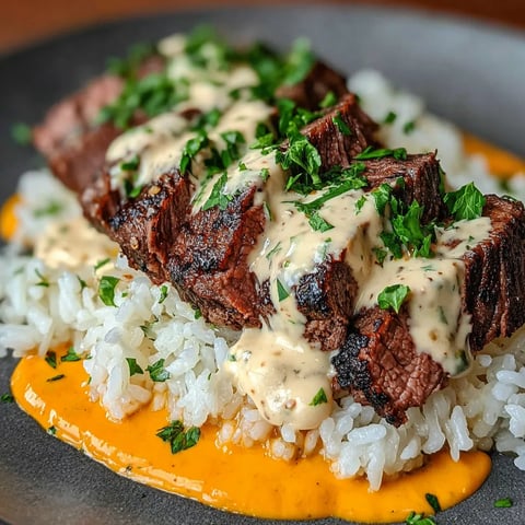 A plate of meat with sauce on top.