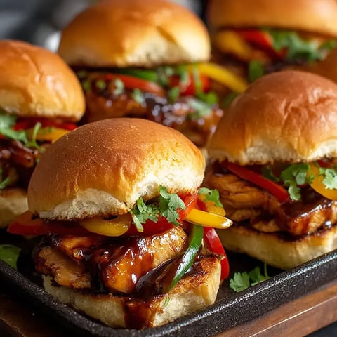 A tray of sandwiches with meat and vegetables.
