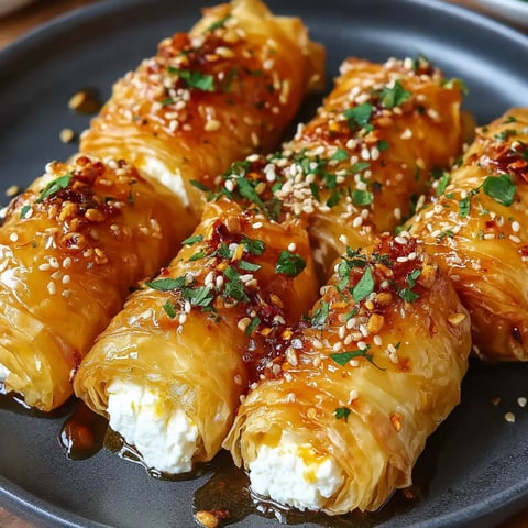 A plate of food with a sauce on it.