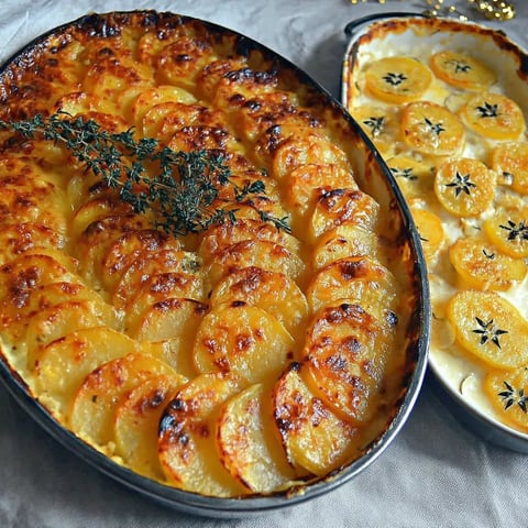 A dish of food with a green herb on top.