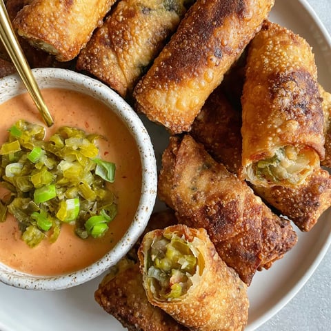 A plate of food with a bowl of sauce.