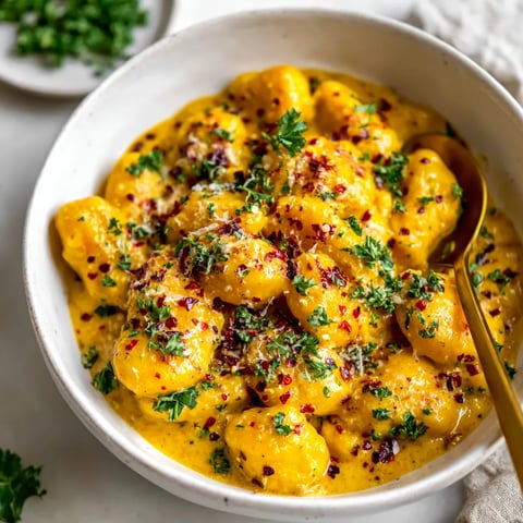 A bowl of pasta with cheese and red peppers.