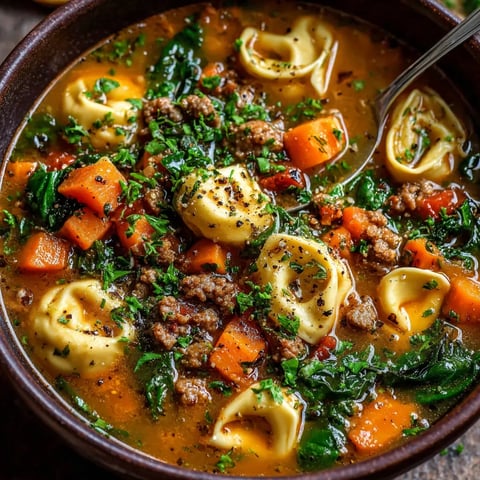 A bowl of soup with meatballs and carrots.