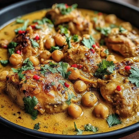 A plate of chicken and beans.